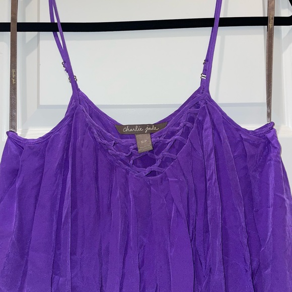 C Jade π―% Silk Dress w/knotted detail - Picture 3 of 5